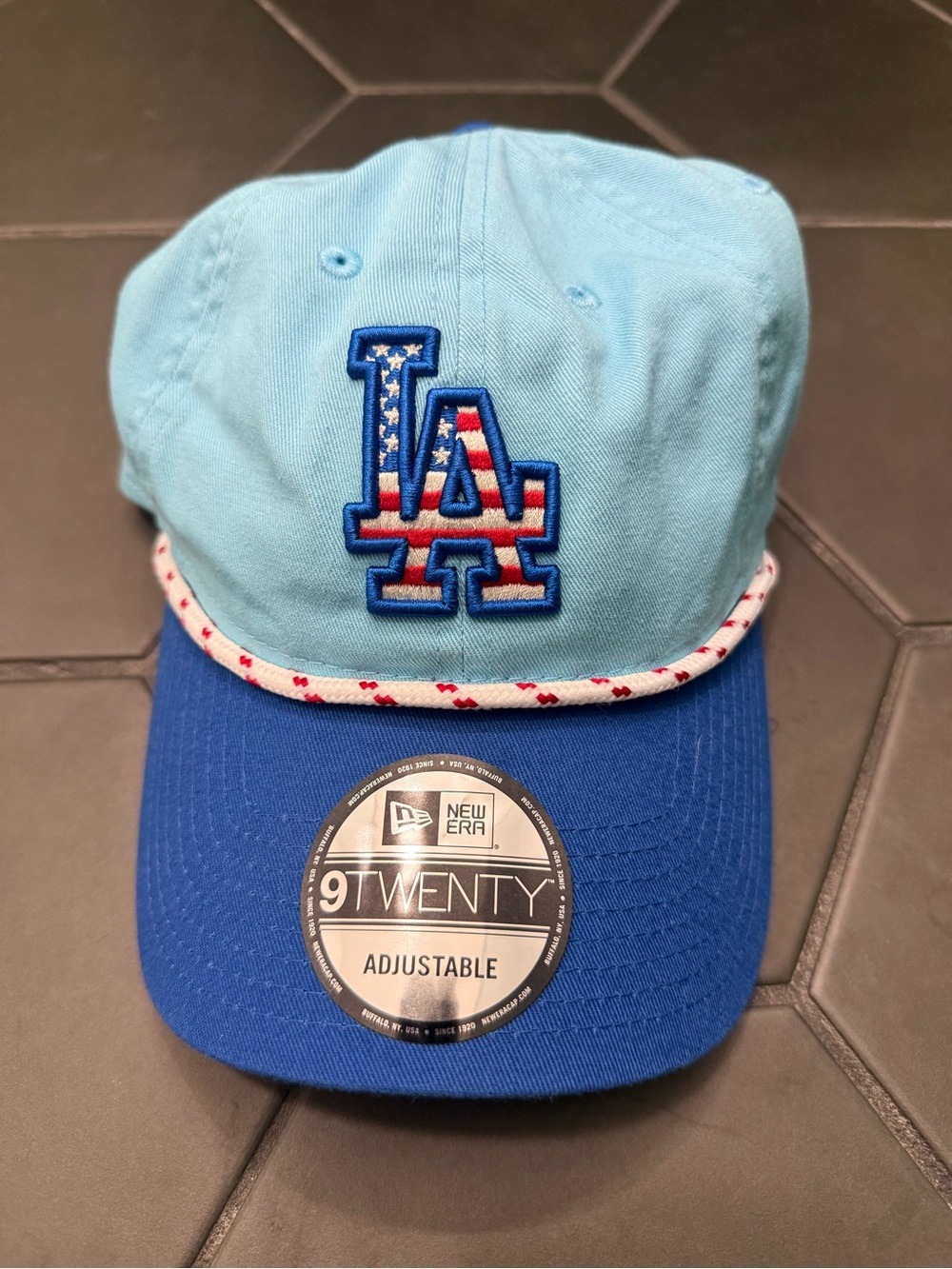 New Era LA Dodgers 9TWENTY Cap - Light Blue & Royal Blue with Stars - 2025